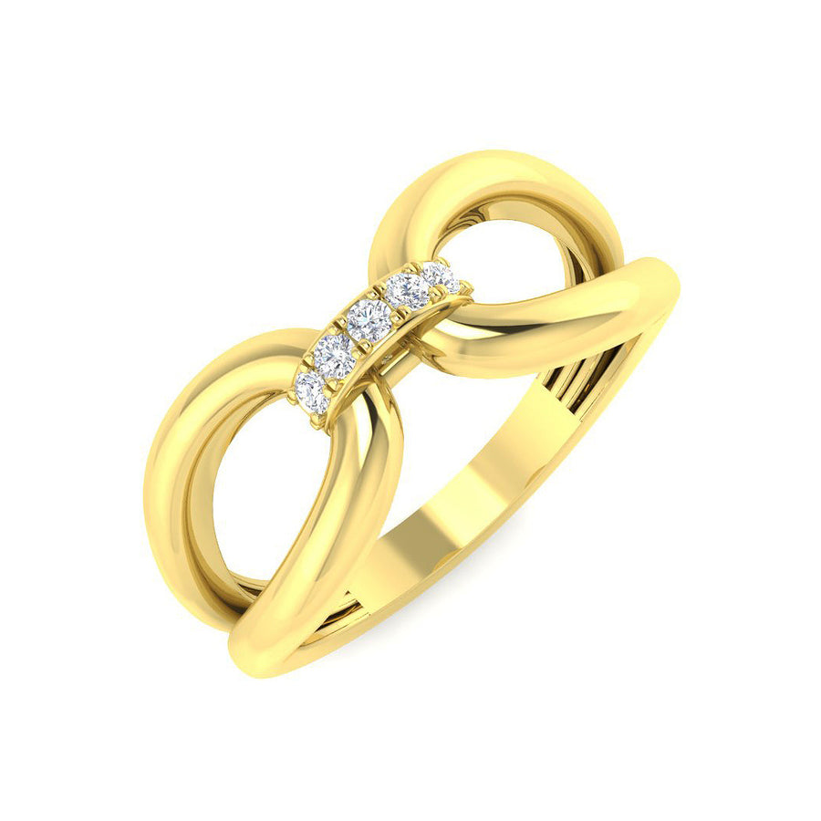 Diamond Link Ring