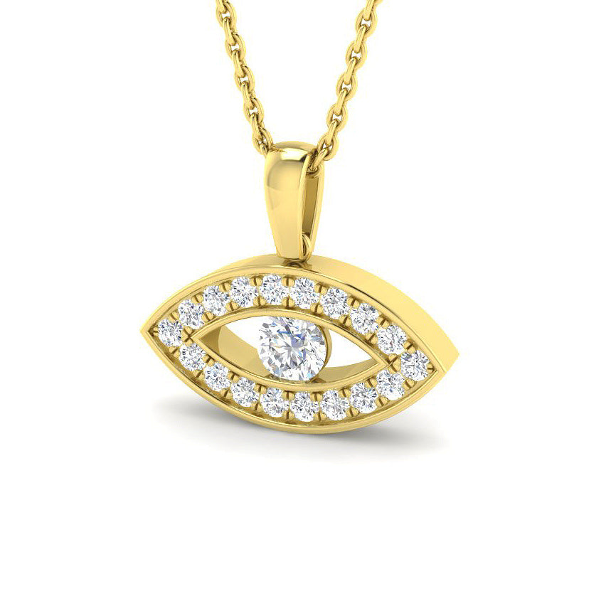 Evil Eye Diamond Necklace