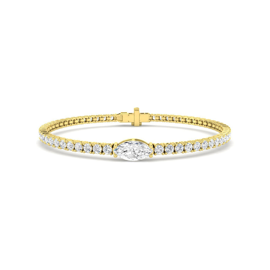 Marquise Diamond Tennis Bracelet