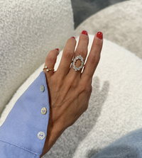 Open Diamond Ring worn