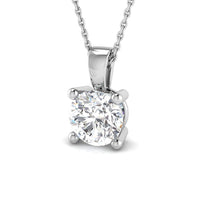 Round Solitaire Diamond Necklace