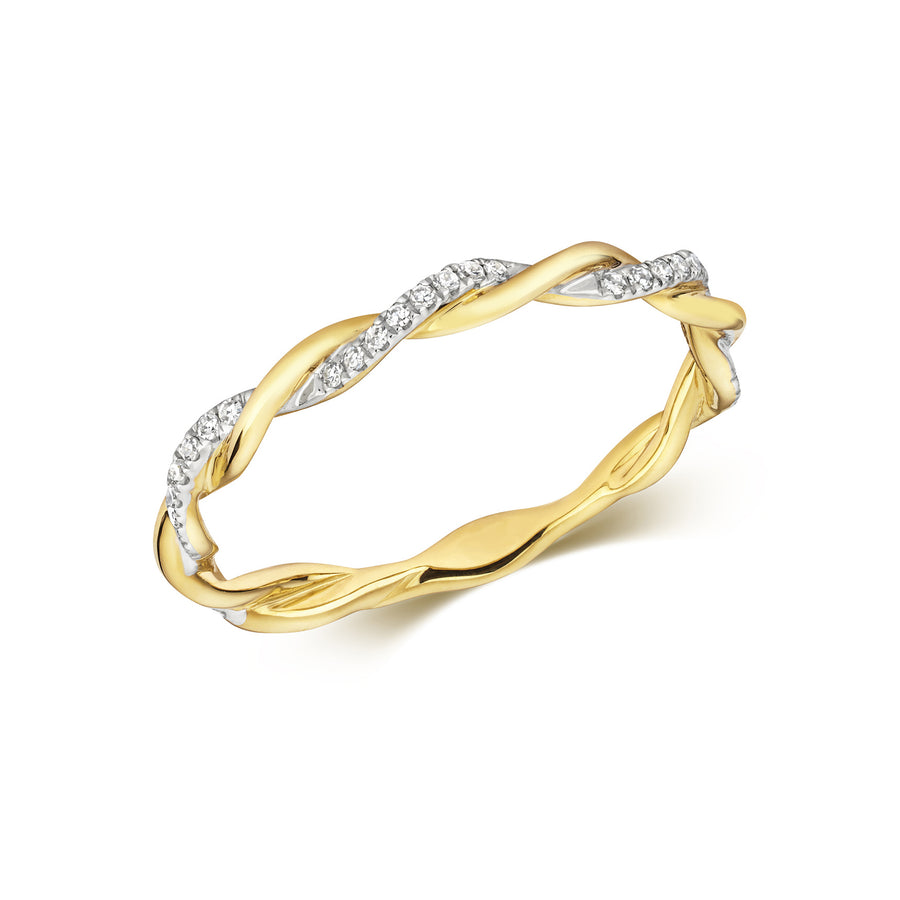 Twist Diamond Ring